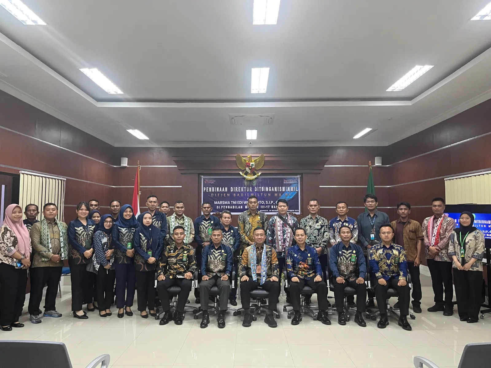 PEMBINAAN OLEH DIREKTUR PEMBINAAN TEKNIS DAN ADMINISTRASI PERADILAN MILITER DIREKTORAT JENDRAL BADAN PERADILAN MILITER DAN TATA USAHA NEGARA MAHKAMAH AGUNG REPUBLIK INDONESAI